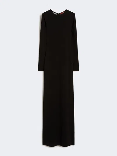 Max Mara Viscose Yarn Dress In Black