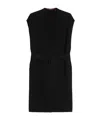 Max Mara Viscose Yarn Gilet In Black