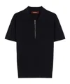 Max Mara Polo Teti In Misto Viscosa Blu Notte Donna