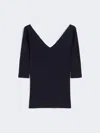 Max Mara Viscose Yarn Sweater In Black