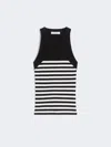 Max Mara Viscose Yarn Top In Black