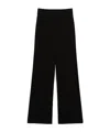 Max Mara Viscose Yarn Trousers In Black