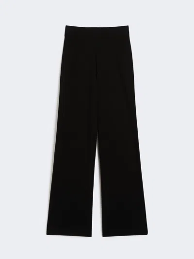 Max Mara Marzia Trousers In Viscose Yarn By In Black