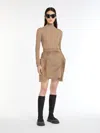 Max Mara Viscose Yarn Turtleneck In Sand