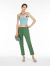 Max Mara Viscose Yarn Vest Top In Water