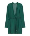 Max Mara Viscose Yarn Wrap Cardigan In Green