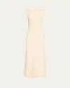 Max Mara Visiera Long Knit Dress In Silk