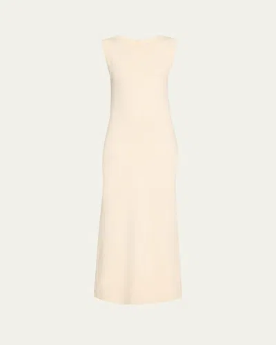 Max Mara Visiera Long Knit Dress In Silk