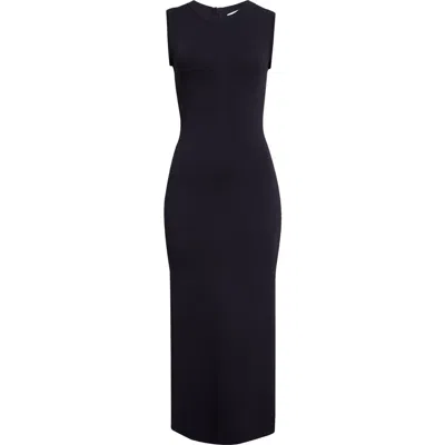 Max Mara Visiera Sleeveless Jersey Dress In Navy