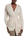 Max Mara Visino Mohair-blend Cardigan In Brown