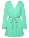 Max Mara Visita Green Polyester Dress In Green