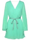 Max Mara Visita Green Polyester Dress In Green