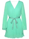 MAX MARA VISITA GREEN POLYESTER DRESS