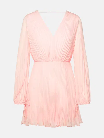 MAX MARA 'VISITA' PINK POLYESTER DRESS