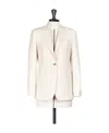 Max Mara Vitalba Cashmere Single-breasted Blazer In White