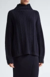 Max Mara Vitalba Wool-blend Turtleneck Sweater In Ultramarine
