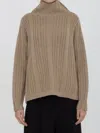 Max Mara Vitalba Sweater In Virgin Wool And Cashmere In Nut