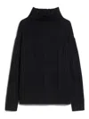 Max Mara Vitalba Wool-blend Turtleneck Sweater In Blue