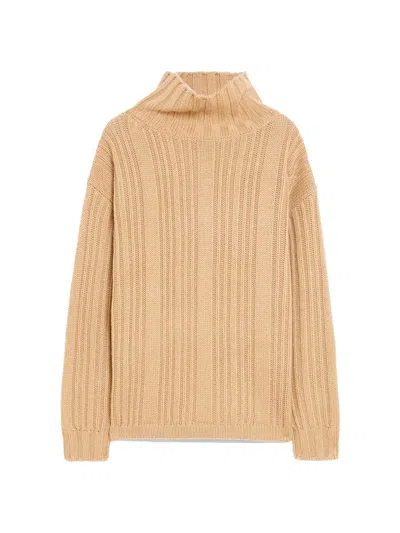 MAX MARA MAX MARA VITALBA WOOL AND CASHMERE POLO-NECK JUMPER