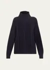 Max Mara Vitalba Wool-blend Turtleneck Sweater In Ultramarine