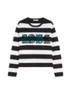 Max Mara 1951 Embroidery Wool Striped Sweater In Multi
