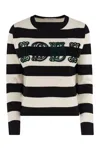 Max Mara Embroidered Wool Viterbo Sweater In Multi