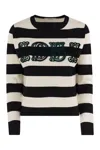Max Mara Embroidered Wool Viterbo Sweater In Multi