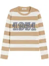 Max Mara Sleeveless Crew Neck Top With Embroidered Detail