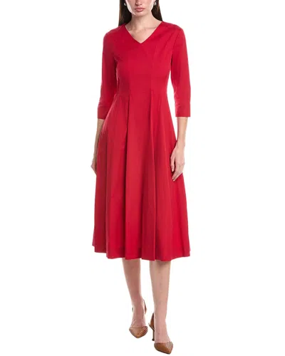 Max Mara Viviana Midi Dress In Red