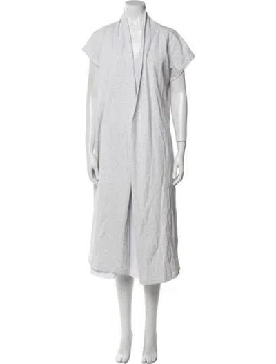 Pre-owned Max Mara V-neck Short Sleeve Tunic In White