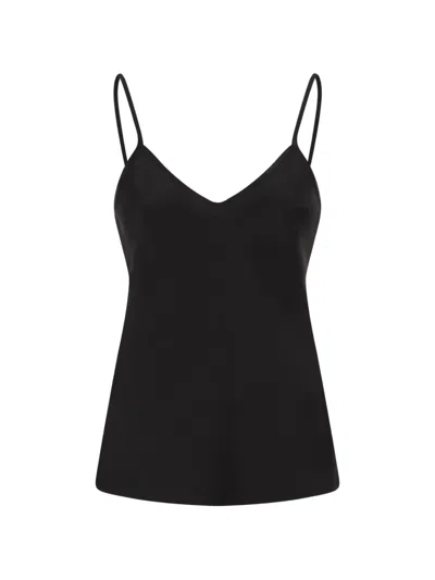 Max Mara V-neck Sleeveless Top In Black