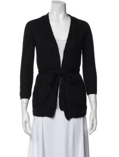 Pre-owned Max Mara V-neck Sweater In Black