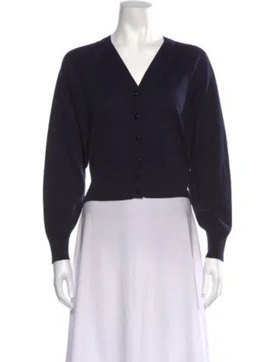 Pre-owned Max Mara V-neck Sweater In Black