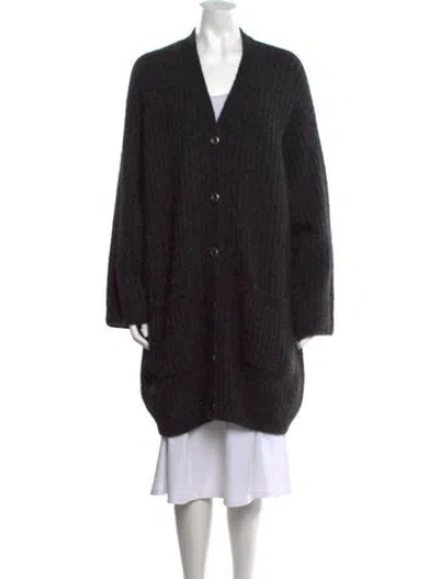 Pre-owned Max Mara V-neck Sweater In Black