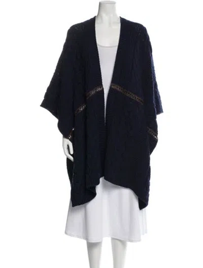 Pre-owned Max Mara V-neck Sweater In Blue