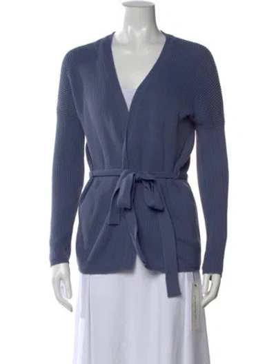 Pre-owned Max Mara V-neck Sweater In Blue