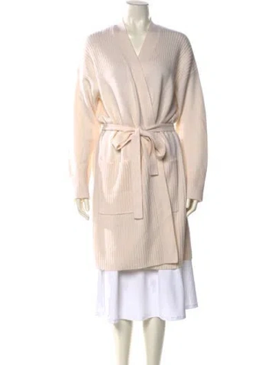 Pre-owned Max Mara V-neck Sweater In Neutral