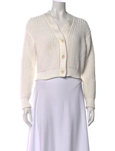 Pre-owned Max Mara V-neck Sweater In Neutral