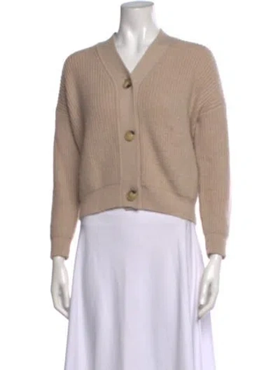 Pre-owned Max Mara V-neck Sweater In Neutral