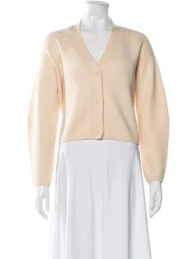 Pre-owned Max Mara V-neck Sweater In Neutral