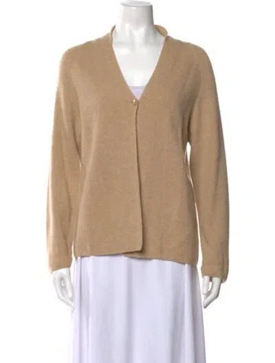 Pre-owned Max Mara V-neck Sweater In Neutrals