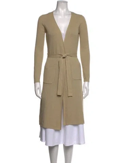 Pre-owned Max Mara V-neck Sweater In Neutrals