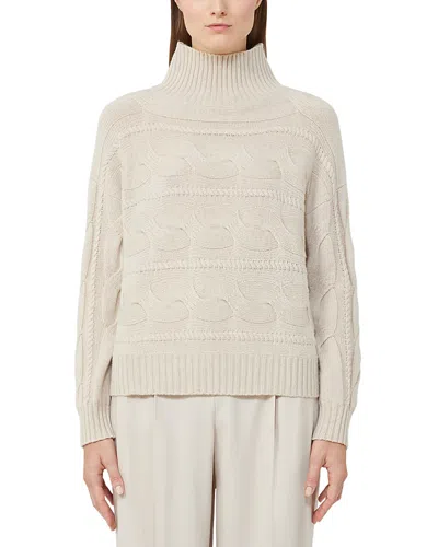 Max Mara Vodka Wool & Cashmere Sweater In Neutral