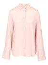 Max Mara Voliera Oversize Shirt Silk Cady Shirts Rose In Pink