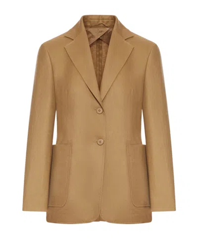 Max Mara Volonta Jacket In Brown
