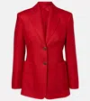 Max Mara Linen Blazer Jackets Red In Red