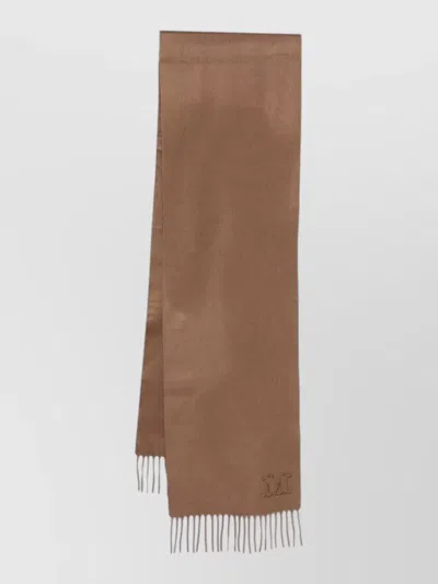 Max Mara Cashmere Scarf In Brown