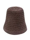 Max Mara Woven Wide Brim Hat For Summer