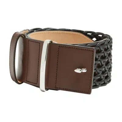 Max Mara Waist Belt 60 Mm In Black