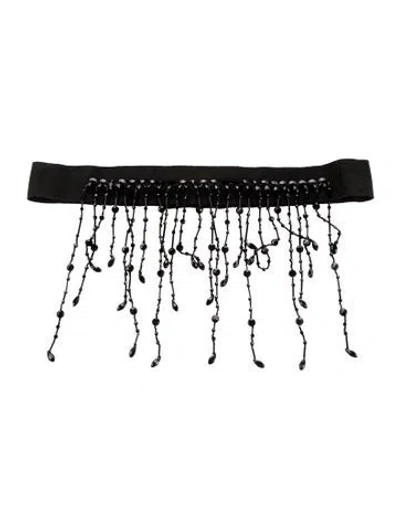 Pre-owned Max Mara Waist Belt In Black